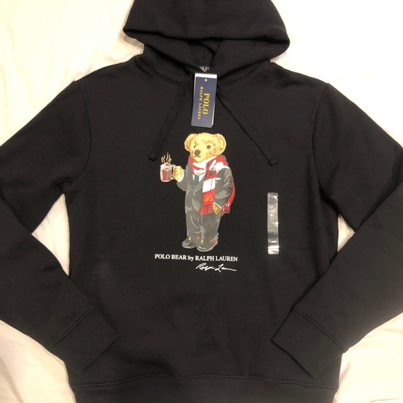 Polo Mens Hot Coco Bear Hoodie 